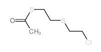 Ethanethioic acid, S-[2-[(2-chloroethyl)thio]ethyl]ester结构式
