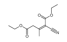 1-cyano-1,3-diethoxycarbonyl-2-methyl-1-propene结构式