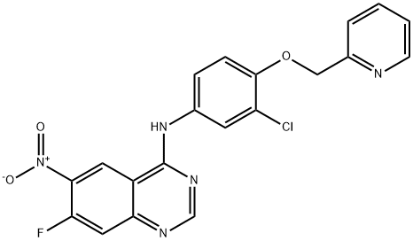 N-(3-Chloro-4-(pyridin-2-ylmethoxy)phenyl)-7-fluoro-6-nitroquinazolin-4-amine picture