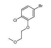 4-溴-1-氯-2-(2-甲氧基乙氧基)苯结构式