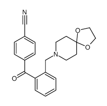 4'-氰基-2-[8-(1,4-二恶-8-氮杂螺-[4.5]癸基)甲基]苯甲酮图片