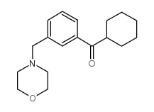 CYCLOHEXYL 3-(MORPHOLINOMETHYL)PHENYL KETONE structure