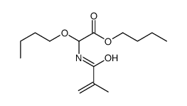 butyl 2-butoxy-2-(2-methylprop-2-enoylamino)acetate Structure