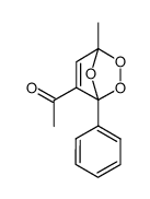 5-Acetyl-1-methyl-4-phenyl-2,3,7-trioxabicyclo<2.2.1>hept-5-ene Structure