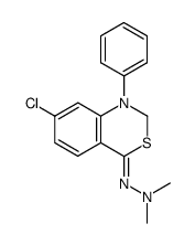 7-chloro-4-(2,2-dimethylhydrazono)-1-phenyl-1,4-dihydro-2H-benzo[d][1,3]thiazine Structure