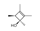 trans-3-Hydroxy-1,2,3,4-tetramethyl-cyclobuten-(1) Structure