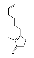 3-hex-5-enyl-2-methylcyclopent-2-en-1-one Structure