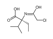 (2S)-2-[(2-chloroacetyl)amino]-2-ethyl-3-methylbutanoic acid Structure