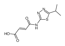 (E)-4-((5-isopropyl-1,3,4-thiadiazol-2-yl)amino)-4-oxobut-2-enoic acid结构式