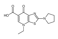 4-Ethyl-7-oxo-2-pyrrolidin-1-yl-4,7-dihydro-thiazolo[5,4-b]pyridine-6-carboxylic acid Structure