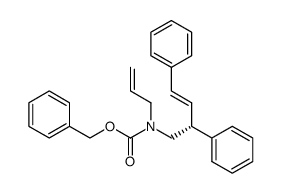 benzyl (R,E)-allyl(2,4-diphenylbut-3-en-1-yl)carbamate Structure