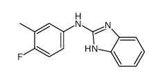 N-(4-fluoro-3-methylphenyl)-1H-benzimidazol-2-amine Structure