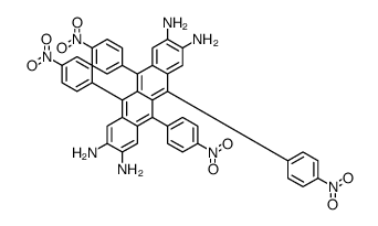 5,6,11,12-tetrakis(4-nitrophenyl)tetracene-2,3,8,9-tetramine Structure