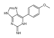 6-(4-methoxyphenyl)-7H-purin-2-amine Structure