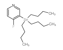 3-(tributylstannyl)-4-fluoropyridine Structure