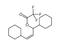 1,3-dicyclohexylprop-2-enyl 2,2,2-trifluoroacetate Structure