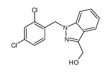 [1-[(2,4-dichlorophenyl)methyl]indazol-3-yl]methanol结构式