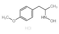 dl-1-(4-Methoxyphenyl)-2-hydroxyaminopropane hydrochloride结构式