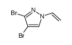 3,4-dibromo-1-ethenylpyrazole结构式