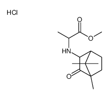 (1-methoxy-1-oxopropan-2-yl)-(4,7,7-trimethyl-3-oxo-2-bicyclo[2.2.1]heptanyl)azanium,chloride结构式
