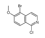 5-bromo-1-chloro-6-methoxyisoquinoline结构式