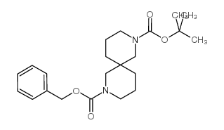 2,8-Diazaspiro[4.5]decane-2,8-dicarboxylic acid, 2-(1,1-dimethylethyl) 8-(phenylmethyl) ester Structure