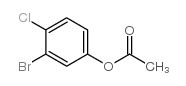 (3-bromo-4-chlorophenyl) acetate结构式