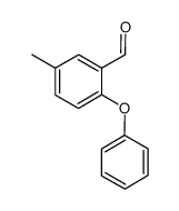 5-methyl-2-(phenoxy)benzaldehyde结构式