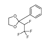 2-phenyl-2-(1,2,2,2-tetrafluoroethyl)-1,3-dioxolane结构式