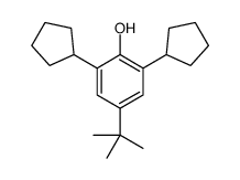 4-tert-butyl-2,6-dicyclopentylphenol structure