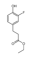 ethyl 3-(3-fluoro-4-hydroxyphenyl)propionate结构式