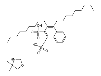 dinonylnaphthalenedisulphonic acid, compound with 4,4-dimethyloxazolidine (1:1) Structure