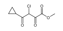 Cyclopropanebutanoic acid, β-chloro-α,γ-dioxo-, methyl ester结构式