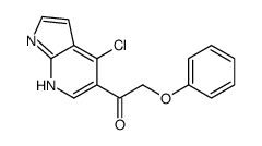 1-(4-氯-1H-吡咯并[2,3-B]吡啶-5-基)-2-苯氧基-乙酮结构式