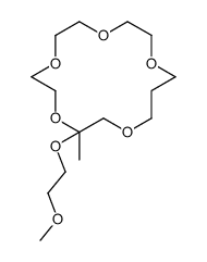 3-(2-methoxyethoxy)-3-methyl-1,4,7,10,13-pentaoxacyclohexadecane结构式