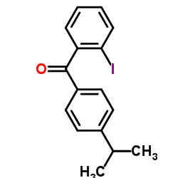 (2-Iodophenyl)(4-isopropylphenyl)methanone Structure