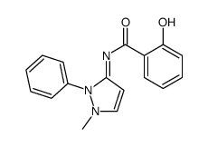 2-hydroxy-N-(1-methyl-2-phenylpyrazol-3-ylidene)benzamide Structure