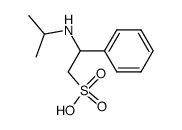 2-Isopropylamino-2-phenylethansulfonsaeure结构式