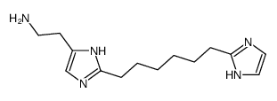 2-[2-[6-(1H-imidazol-2-yl)hexyl]-1H-imidazol-5-yl]ethanamine结构式