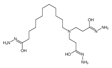 12-[bis(3-hydrazinyl-3-oxopropyl)amino]dodecanehydrazide Structure