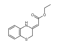 3-Ethoxycarbonylmethylene-3,4-dihydro-2H-1,4-benzothiazine结构式