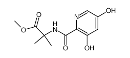 2-[(3,5-dihydroxy-pyridine-2-carbonyl)-amino]-2-methyl-propionic acid methyl ester结构式