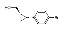 (1R,2R)-[2-(4-bromophenyl)cyclopropyl]methanol Structure