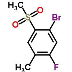 2-Bromo-4-fluoro-5-methylphenyl methyl sulfone结构式