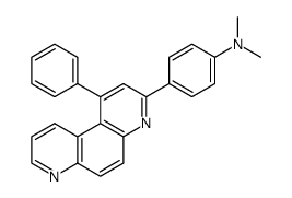 Dimethyl-[4-(1-phenyl-[4,7]phenanthrolin-3-yl)-phenyl]-amine结构式