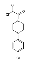 1-(4-chloro-phenyl)-4-dichloroacetyl-piperazine Structure