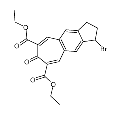 1-Brom-indano<5',6'-4,5>-2,7-diethoxycarbonyl-tropon Structure