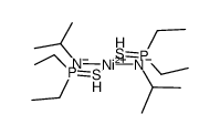 bis(diethylthiophosphinic acid-isopropylamidato-S,N)nickel(II)结构式