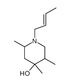 1-but-2t-enyl-2,4,5-trimethyl-piperidin-4-ol结构式