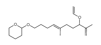 2,6-Dimethyl-10-tetrahydropyranyloxy-3-vinyloxy-1,6(E)-decadiene Structure